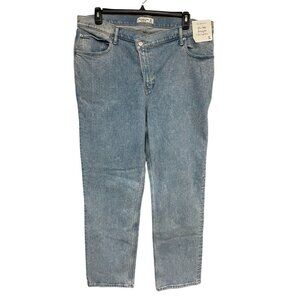 Abercrombie & Fitch 90s Straight Ultra High Rise Jeans Sz18R Crossover waist NWT